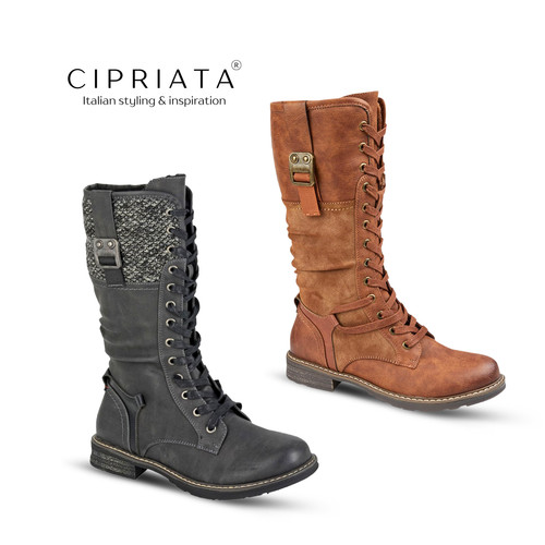 Stivali donna alti biker