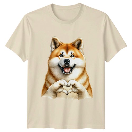 Maglietta heart paws - shiba, inu
