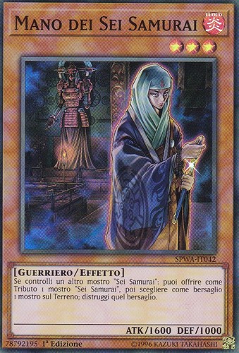 Carta mano dei sei - oh,