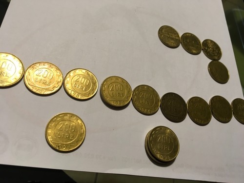 200 lire italia circolate - italia,