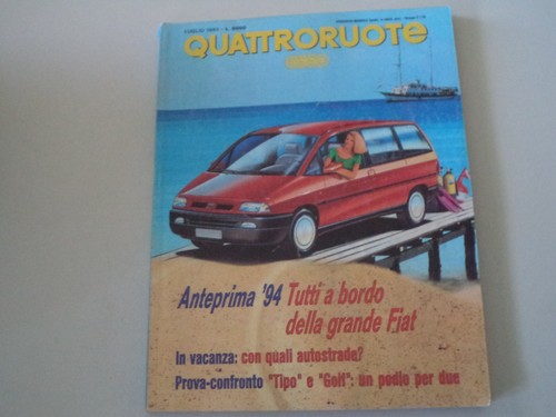 Quattroruote 1992 fiat tipo - fiat,