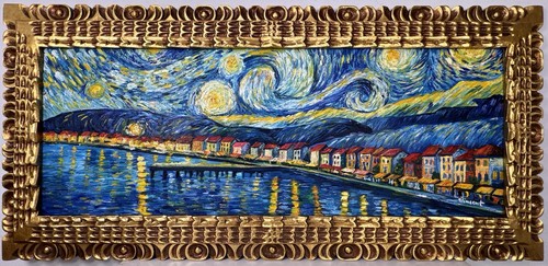 Dipinto olio tela vincent - olio,