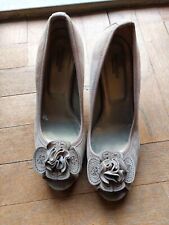 Sandali open toe Nero Giardini numero 35 colore tortora