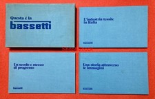 BASSETTI Storia Azienda Biancheria Copriletto Coperta Piumino Lenzuola 1974