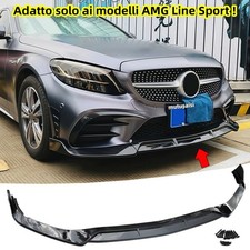 Per Mercedes Classe C IV W205 C205 S205 AMG-Line C43 2018-2021 Labbra anteriore