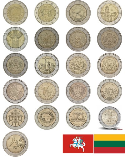 Euro commemorativi lituania - euro,
