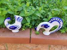 Coppia Gallo Gallina Ceramica Ussr
