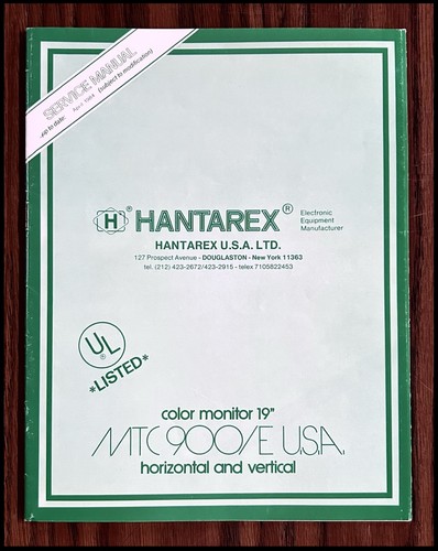 Hantarex color monitor - hantarex,
