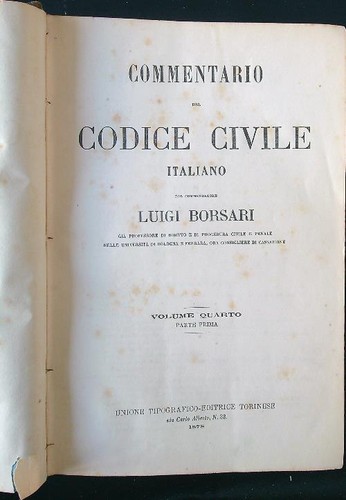 Commentario del codice - del,