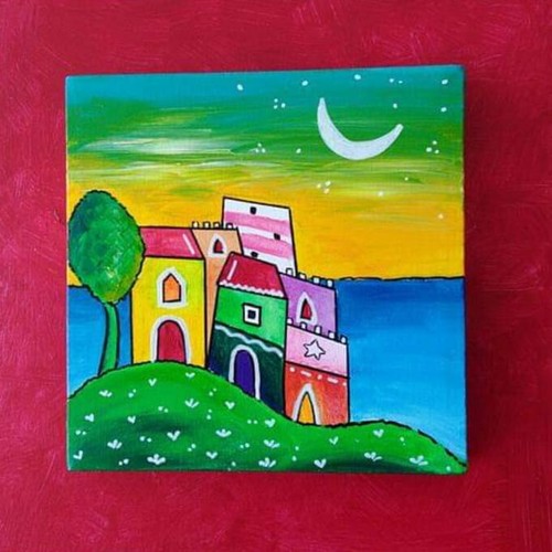 Quadri moderni dipinti mano - moderni, a