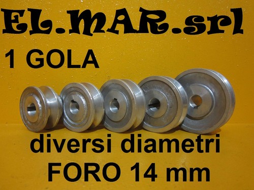 Puleggia foro 1 gola - foro,