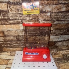 Waterfuls Vintage Meraviglioso Acqua Push Luck Gioco Abilità Rosso Tic Tac Toe Sensoriale