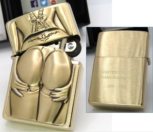 Accendino olio zippo - a, golden