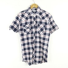 Camicia Vintage Taglia S Donna Logo Comodo Cotone Pratico A Quadri Woman