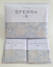 Set copripiumino e federe lusso Sferra Nalia 3510 raso di cotone jacquard Italia