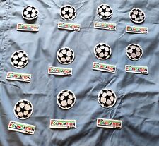 Set 11 x Patch toppa badge logo Champions League + Uefa for Children Foundation