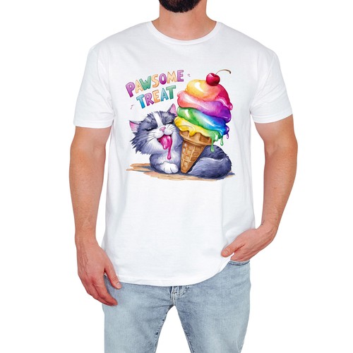 Shirt uomo gatto divertente - t-shirt,