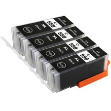 4 cartucce di inchiostro nero (IGP) per Canon PIXMA iP8750, MG5600, MG6600, MG7550