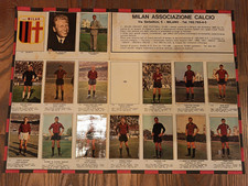 SCHEDA MILAN - CALCIATORI PATUZZI 1965 1966 ORIGINALE RARO!