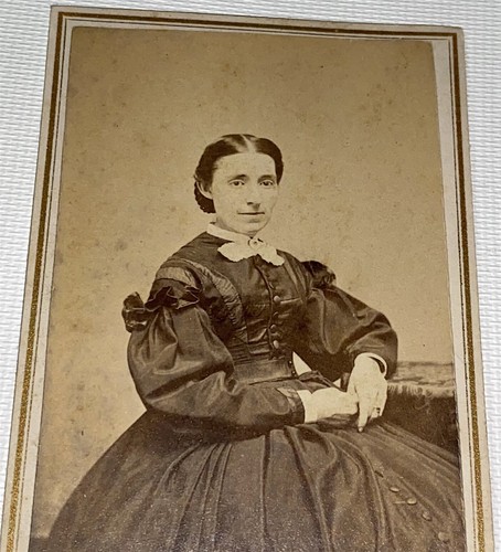 Antica foto cdv - foto, vestito