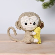 Monkey & Banana Crochet Animal