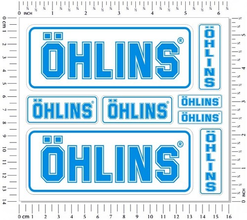 Ohlins fork shock stickers - ohlins,