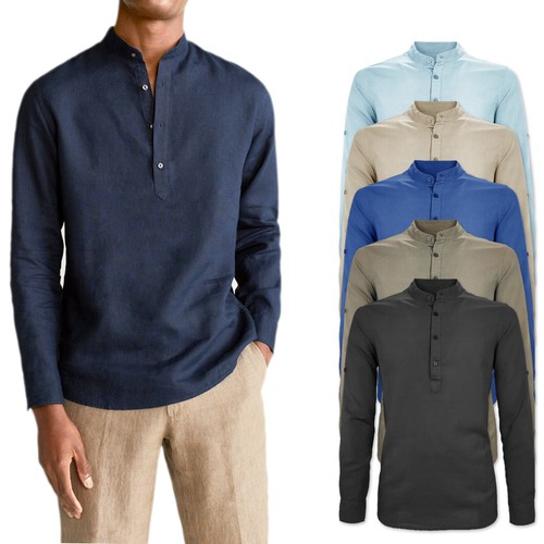 Camicia uomo lino casual - di,