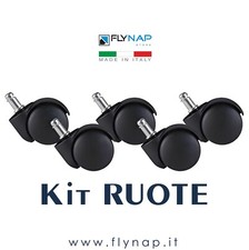 KIT RUOTE SEDIA UFFICIO