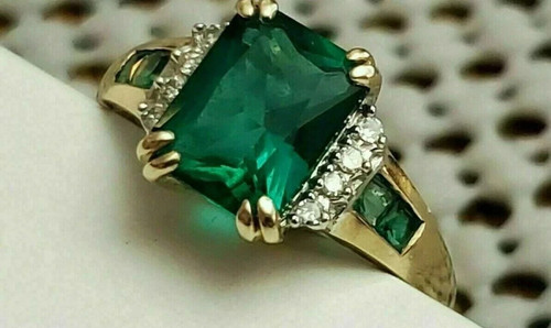 Anello taglio smeraldo - anello, ct