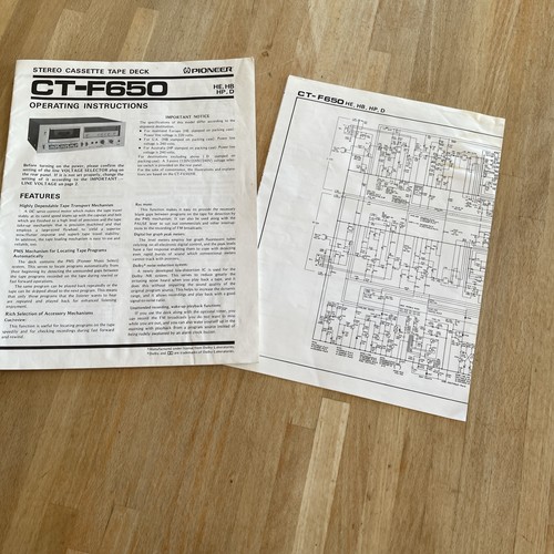 Pioneer f650 stereo - ct-f650,
