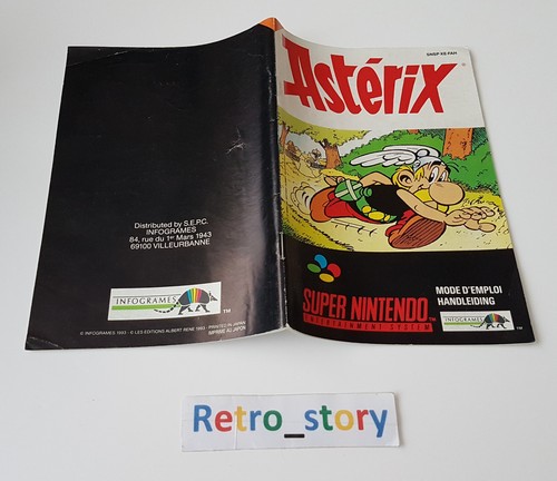 Super nintendo snes astérix - nintendo,