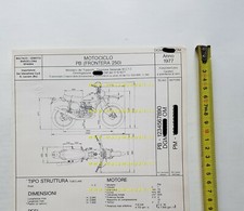 Bultaco Frontera 250 1977 scheda omologazione DGM originale Motorizzazione