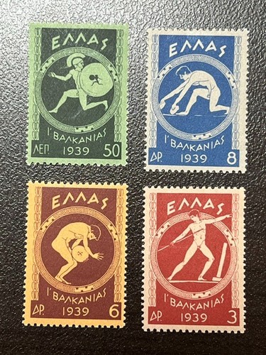 Grecia 1939 421 424 - 1939, #421-424