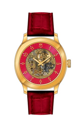 Orologio scheletro con - a,