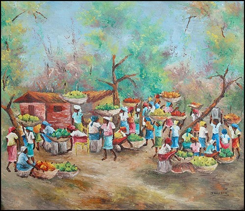 Arte haitiana mercato - arte,