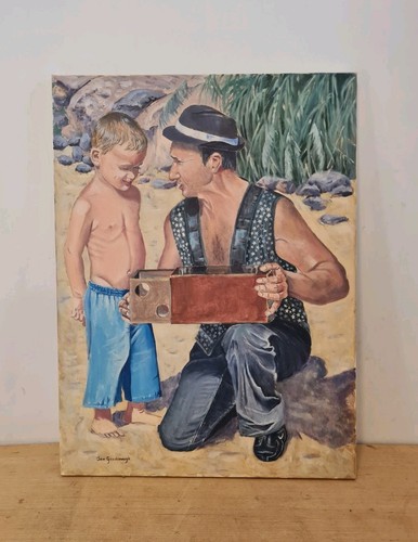 Quadro olio uomo - uomo, e