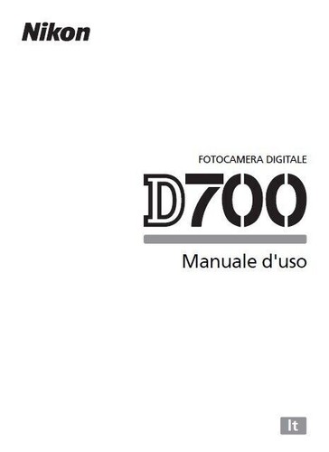 Per nikon d700 manuale - d700,