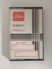 TOSHIBA C120T SENZA SCRITTE anni 70  musicassette vergini cassette tape vintage