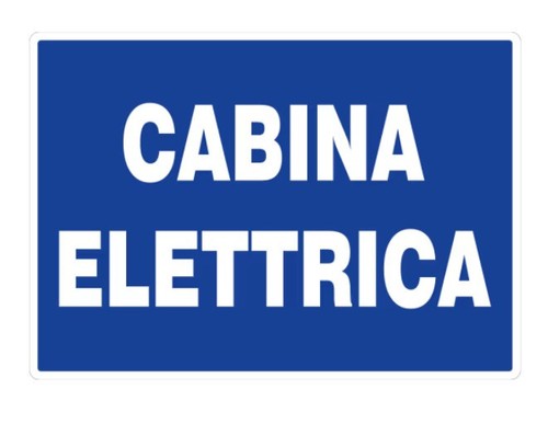 Cartello cabina elettrica - cartello,