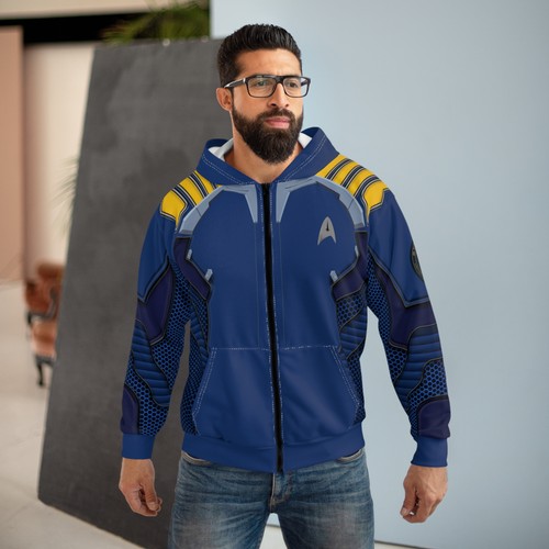 Felpa con cappuccio zip - cappuccio, e