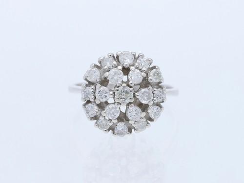 Anello vintage diamanti 00 - diamanti, 1,00