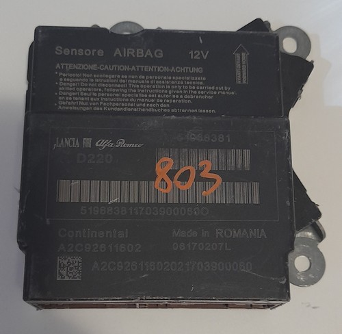 51968381 centralina airbag - centralina,