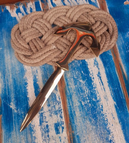 Ancora tagliacarte ottone - ancora,