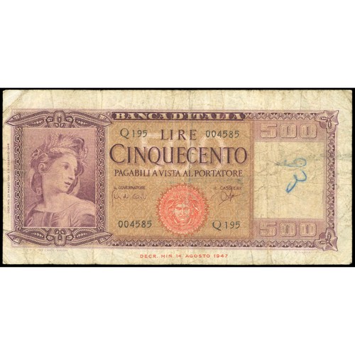 500 lire italy 1961 - 500, (vg)