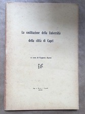 LA COSTITUZIONE DELLA UNIVERSITA’ DELLA CITTA’ DI CAPRI - Eugenio Aprea 