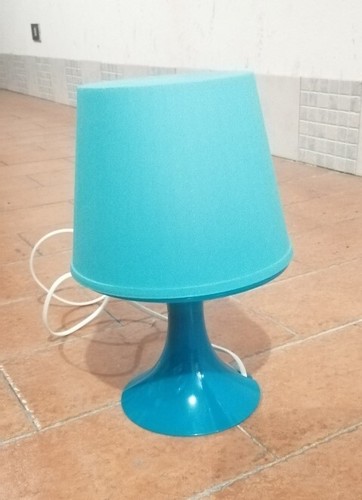 Lampada tavolo azzurro blu - lampada,