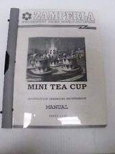 Vintage ZAMPERLA "Mini tazza da tè" divertimento giro ricambi e manuale operativo ~ anni '90