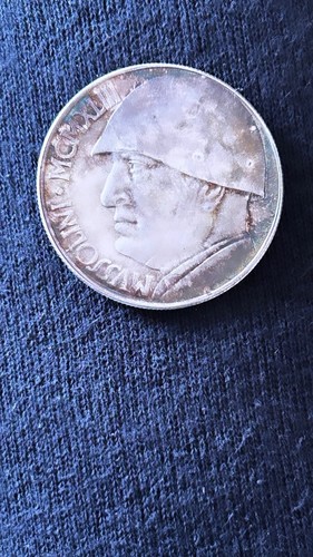 Moneta lire mussolini del - moneta,