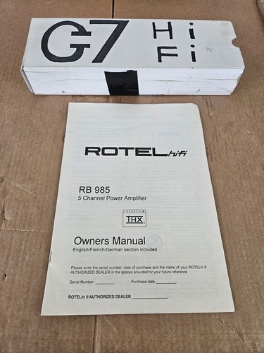 Rotel 985 amplificatore di - rotel,