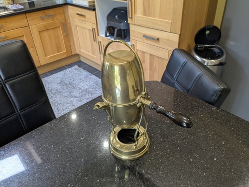 Vintage brass coffee maker - vintage,